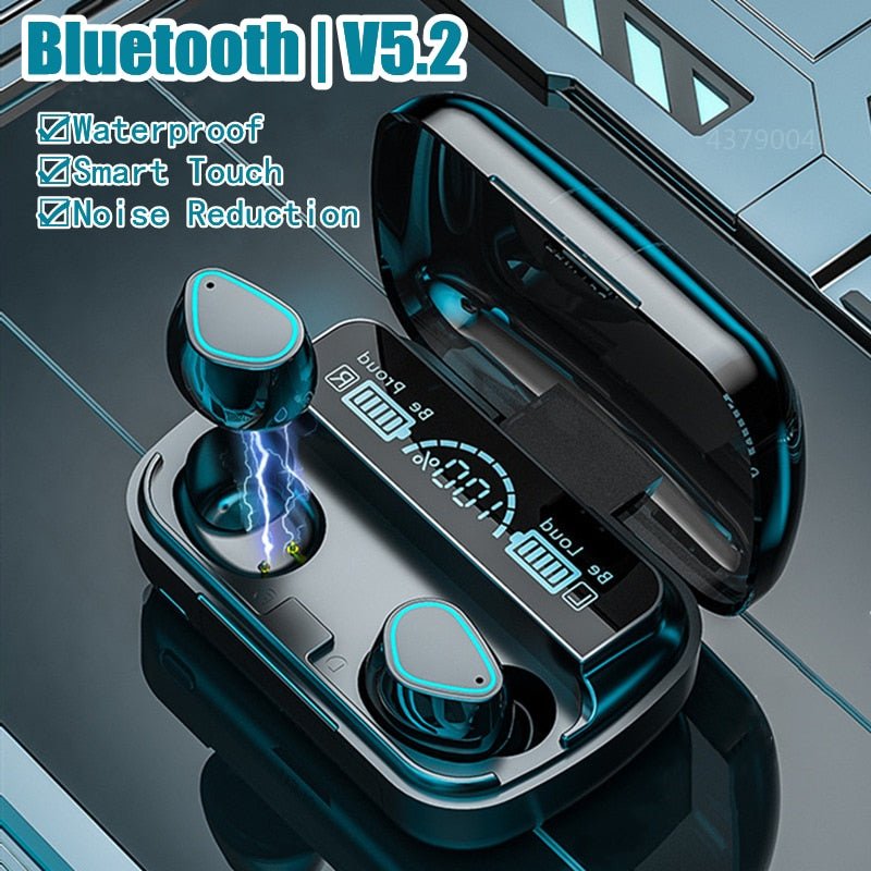 2023 New Bluetooth 5.2 Wireless TWS Earphone Smart Touch Call Headset Waterproof Noise Canceling Headphones for All Smartphones - Fitness Top