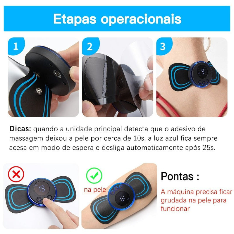 Portable Massager Rechargeable Pain Neck Column Legs - Fitness Top